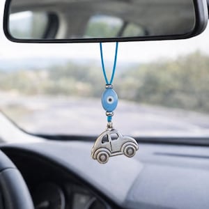Evil Eye RearView Mirror Charm - Car Protection - Car accessories, New driver gift