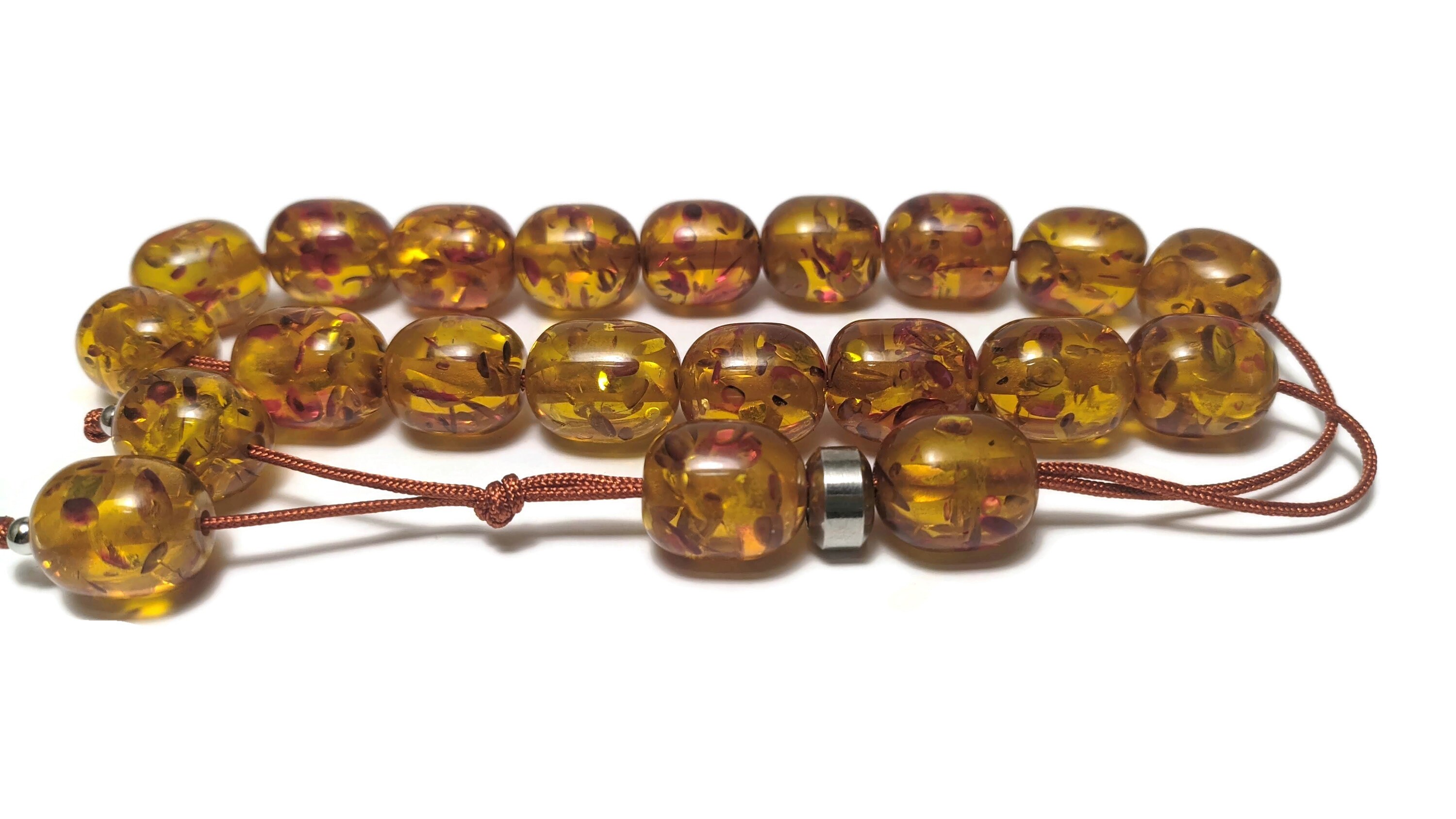 Komboloi Grec Imitation Amber