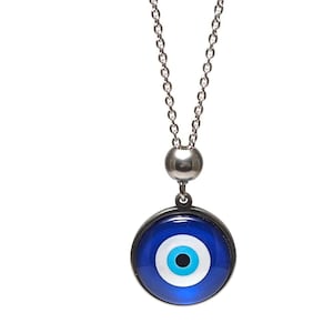 Evil eye  mirror car charm, Car protection, stainless steel car charm, New driver Gift