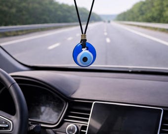 Spiegelbedel boze oog: cadeau nieuwe auto, autoaccessoires, reisbescherming