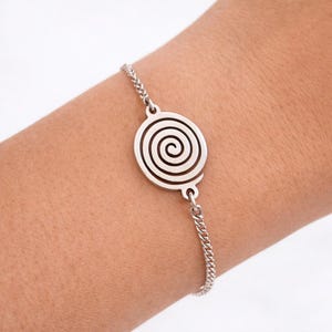 Edelstahl Spiral Armband: Griechischer Schmuck Geschenk
