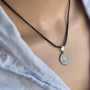 Vergina Sun necklace in Stainless Steel - Gift for Her or for Him