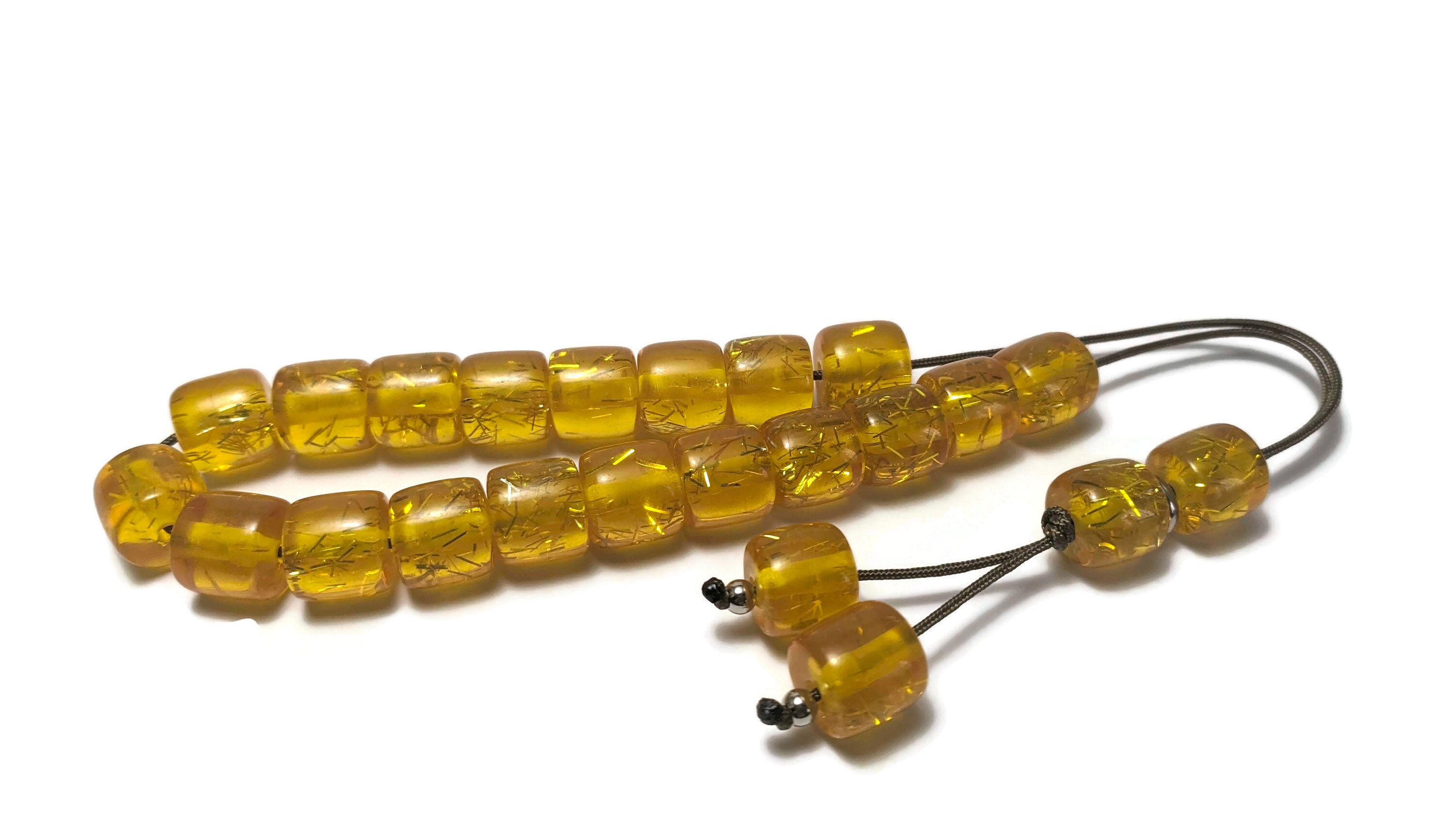 Komboloi Grec Orange Pour Femme