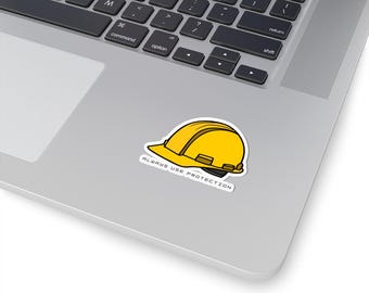 Adesivi per elmetti da cantiere, umorismo per costruttori, regalo per costruttori divertenti, adesivi per costruzioni, adesivi per laptop, adesivi per cassette degli attrezzi
