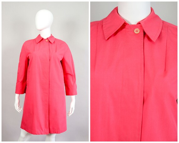 Volup Pink 60s Spring Coat 1960s Mod All Weather R