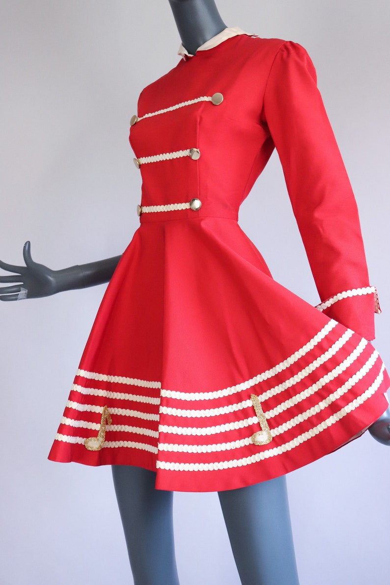 1950s Majorette Dress 50s Parade Uniform Dance Costume Music Etsy