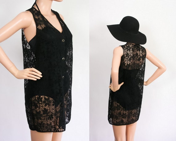 black lace suit