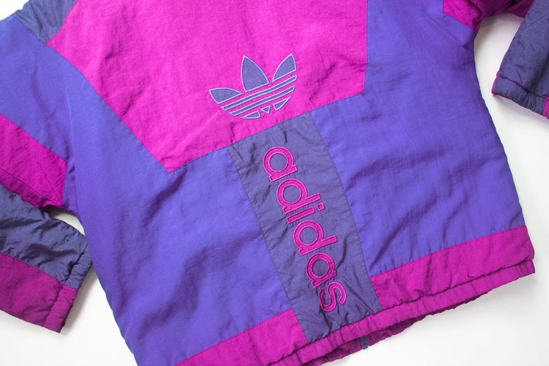 80s Adidas Coat Jacket 1980s Trefoil Trainer Track Jacket Zip Up 90s Color Block Spell Out Windbreaker Purple Oldschool Retro Athletic 1990s 80s Adidas Coat Jacket 1980s Trefoil Trainer Track Jacket Zip Up 90s Color Block Spell Out Windbreaker Purple Oldschool Retro Athletic 1990s