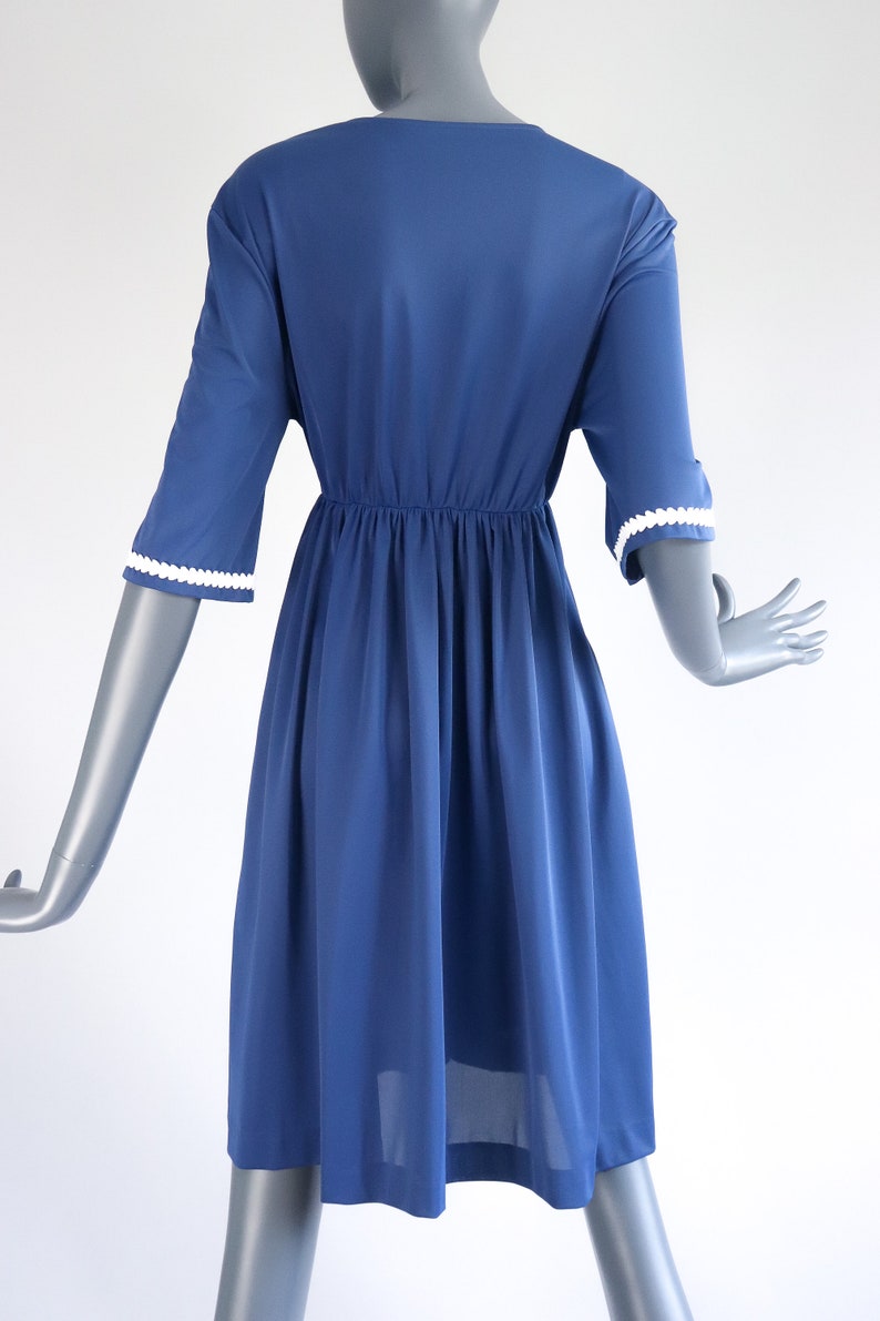 70s Zip Up Lounge Dress Prairie Peasant Nightgown Bohemian Etsy