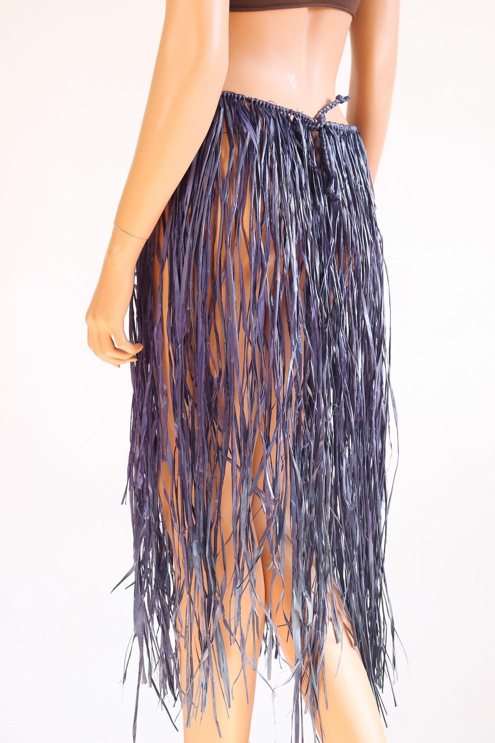 1950s Hula Grass Skirt Raffia Straw 50s Tiki Costume Luau 70s Etsy