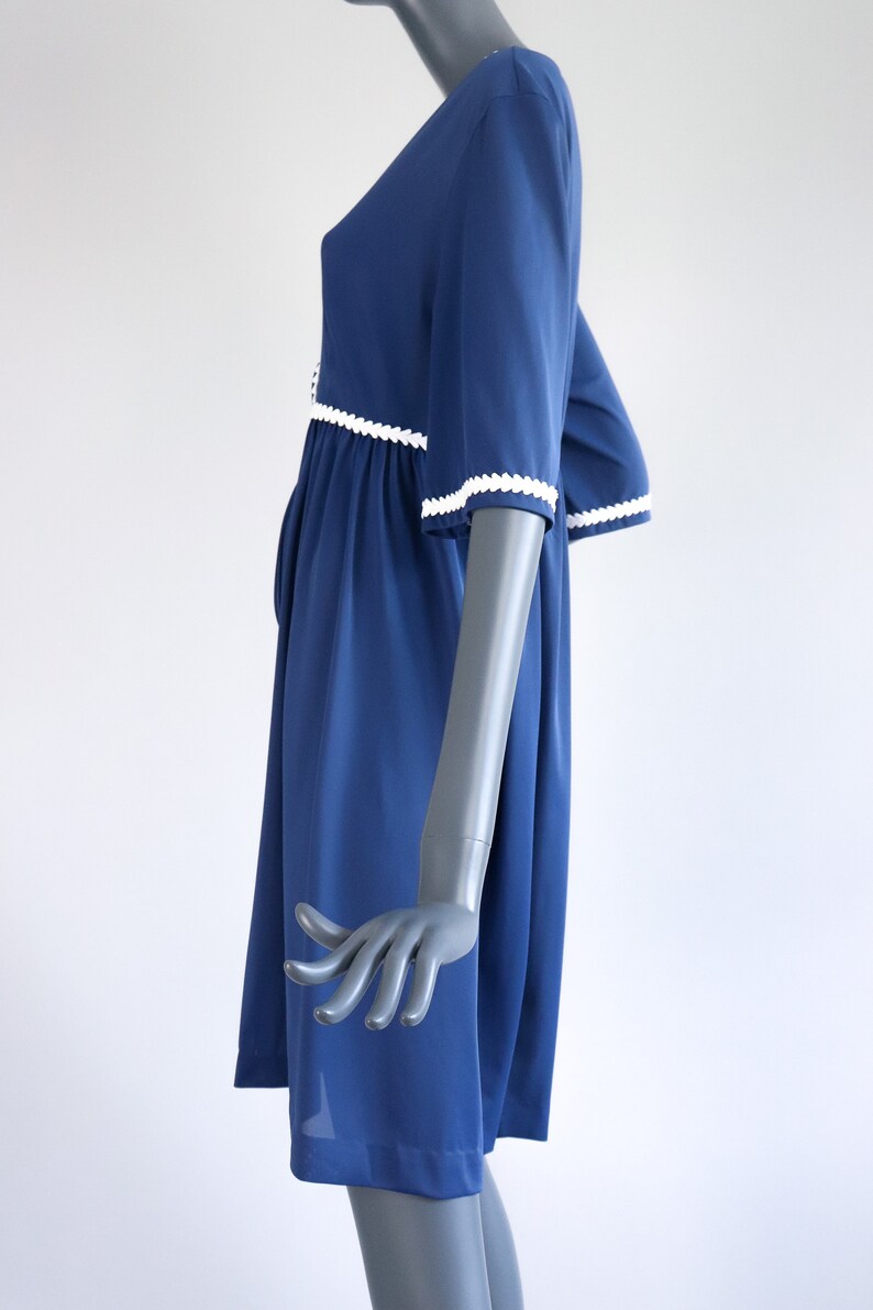 70s Zip Up Lounge Dress Prairie Peasant Nightgown Bohemian Etsy