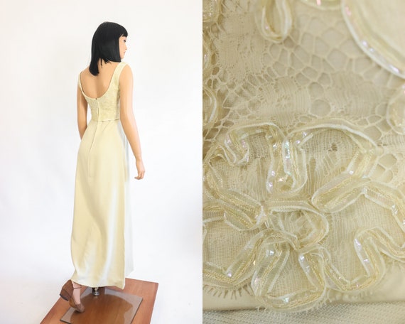 ecru vintage occasion dress