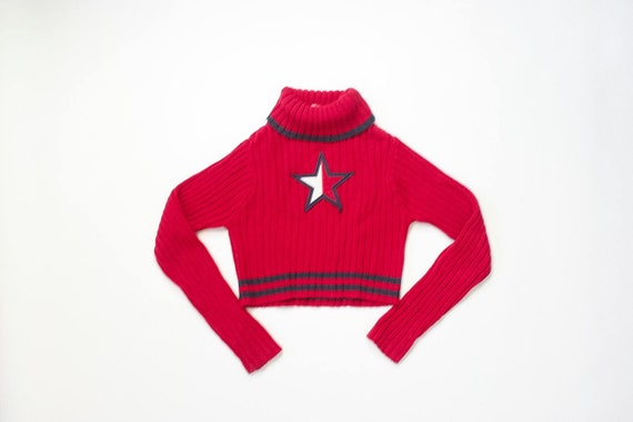 tommy cropped jumper