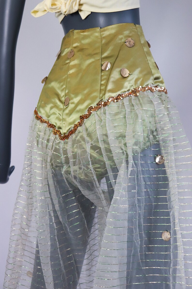 1940s Costume 40s Harem Genie Pants Sheer Balloon Halloween Etsy