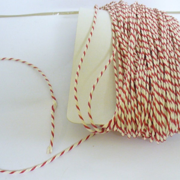 Red and White Baker's Twine 30 m