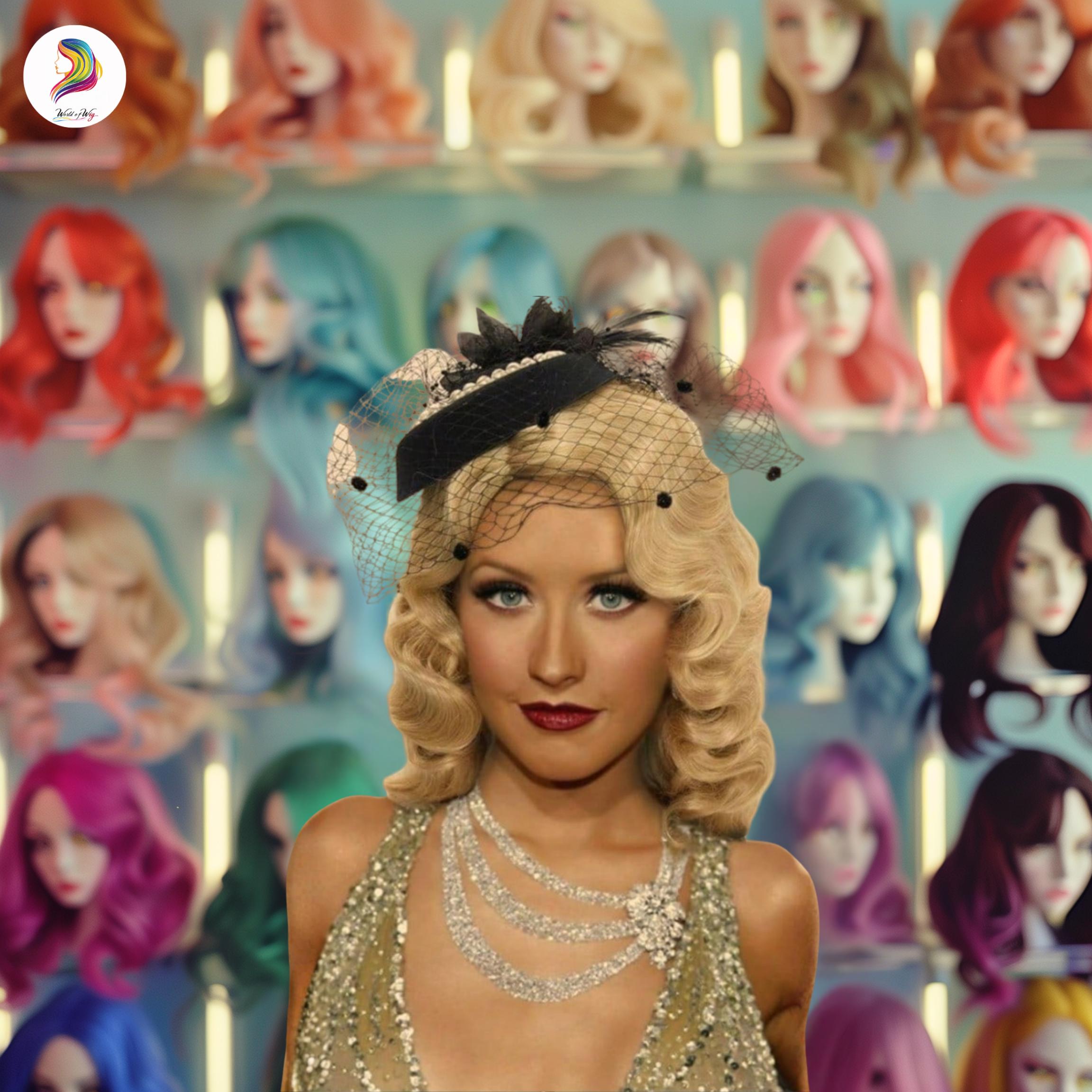 1920s Finger Wave Wig Vintage Blonde Curly Heat Resistant Synthetic for Party il_fullxfull.6224484229_8qmz.jpg main image 3
