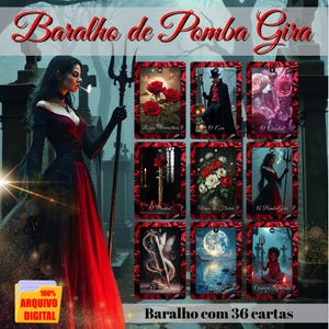 Pomba Gira Deck - Lenormand Deck - Pomba Gira - Pombagira Deck - Pomba Gira Lenormand - Umbanda Deck - Umbanda Deck