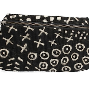 Black and White Mud Cloth Pouch