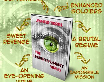 The Enlightenment Virus, ein Sci-Fantasy Dystopie Roman, signiert