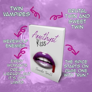 Amethyst Kiss, a Vampire Paranormal Romance Novella, AUTOGRAPHED