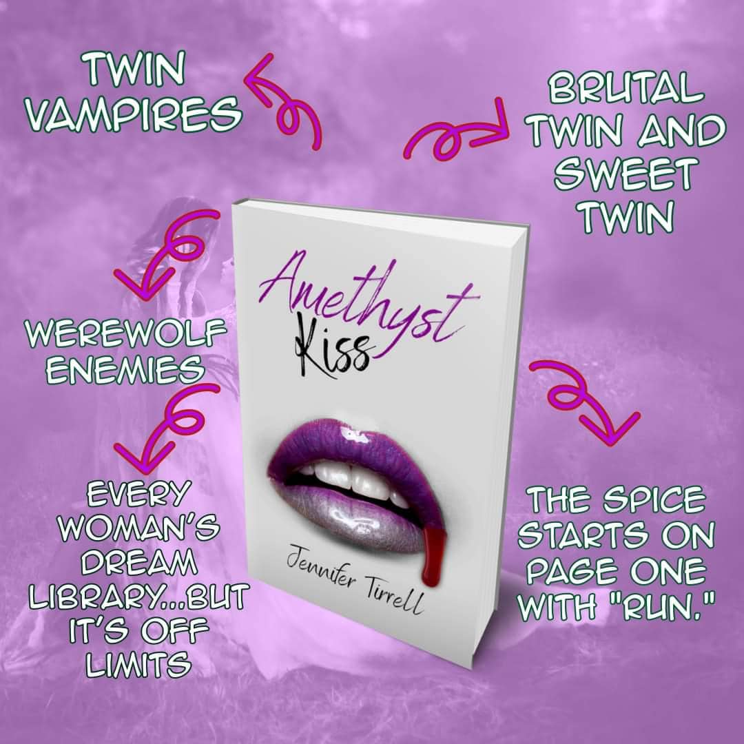 Amethyst Kiss, a Vampire Paranormal Romance Novella, AUTOGRAPHED