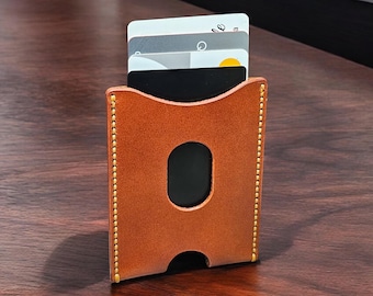Minimalist Wallet | Personalized Wallet | Front Pocket Wallet | Custom Card Holder | Mens Leather Wallet Cardholder | Slim Wallet | Gift Box