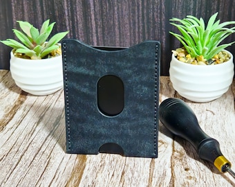 Minimalist Wallet | Personalized Wallet | Front Pocket Wallet | Custom Card Holder | Mens Leather Wallet Cardholder | Slim Wallet | Gift Box