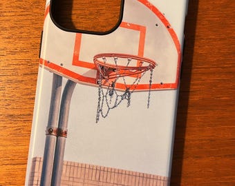 Minimalist Basketball Hoop Tough Case - Urban Aesthetic iPhone Protection