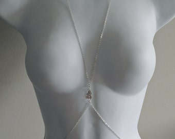 Sterling Silver Sexy Body Chain: Floral Motif Lanai Collection
