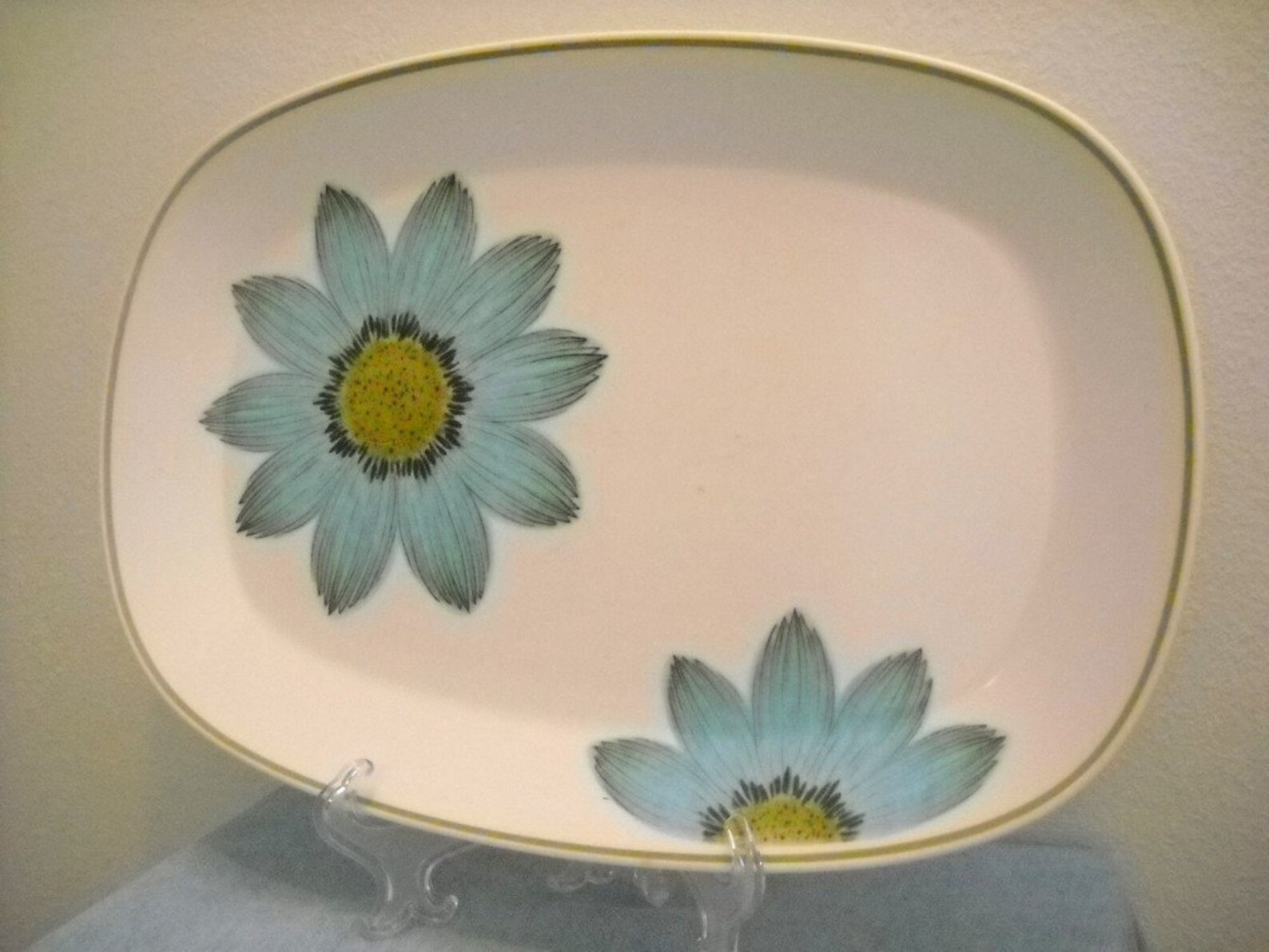 Vintage Noritake UpSa Daisy large oval serving platter Etsy