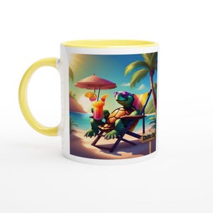 Tasse „Chillkröte“ / Tasse mit Schildkröte/ lustige Bürotasse / Geschenk für Kollegen / Geschenk für Freunde /  Becher im Büro /