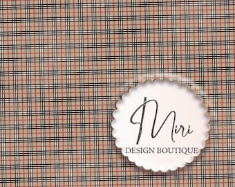 Tan, Black, Red, and White Plaid Seamless Repeating Pattern for Fabric Printing DTF Sublimation Bur(Digital Download) Commercial Use