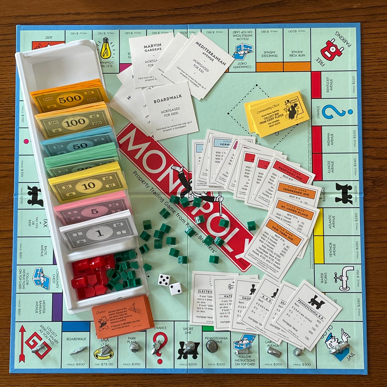 1998 Classic Monopoly Board Game by Parker Brothers/Hasbro Etsy