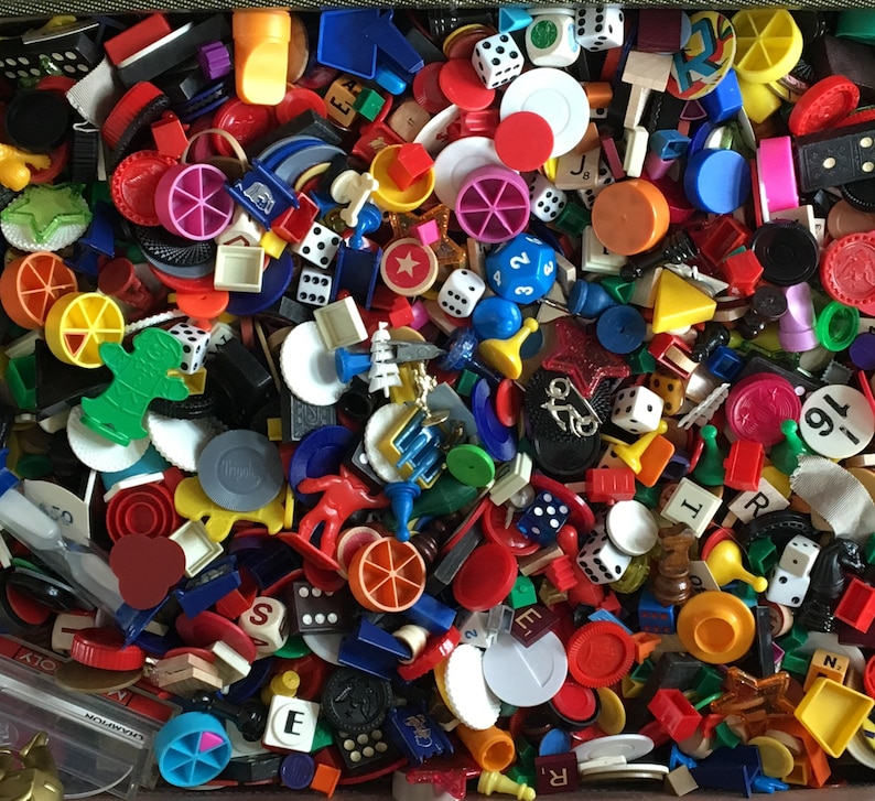 Game Pieces 75 Piece Variety Hand Picked Game Pieces Movers Etsy
