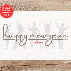 Neujahrskarte, Rock On