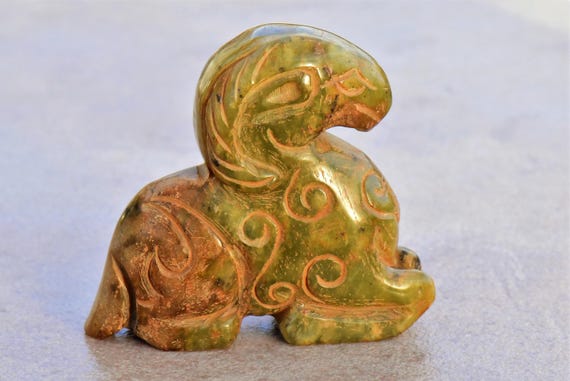 Vintage Jade Ram Sheep Figurine Statue Il_570xn