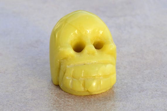 Vintage Jade Skull Head Figurine Statue Il_570xn