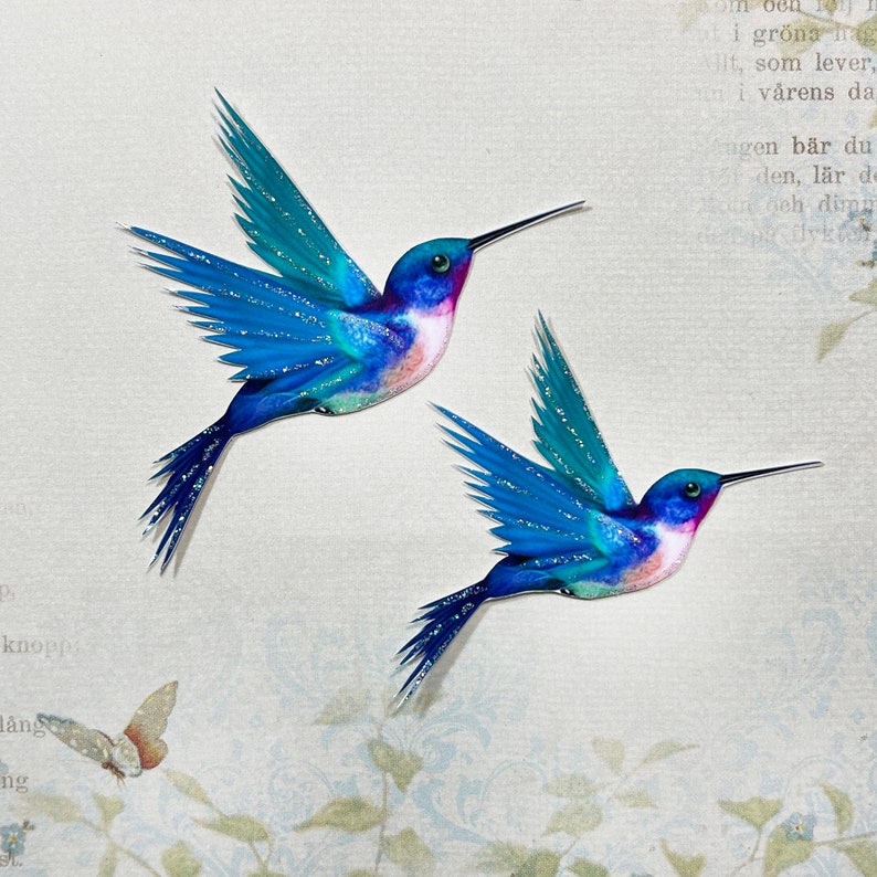Paper Hummingbird Embellishments Hummingbird Die Cuts Scrapbooking Home & Party Decor Juniper image 3
