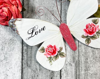 Paper Butterfly Embellishments | Valentine Crafts | Butterfly Die Cuts | Scrapbooking | Wedding Decor | Home & Party Decor | L'Amour
