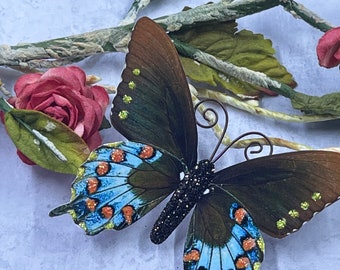 Paper Butterfly Embellishments | Scrapbooking | Cards | Mini Albums | Wedding Decor | Home & Party Decor | Turquoise Fire