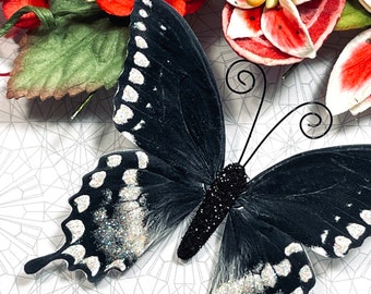 Paper Butterfly Embellishments | Butterfly Die Cuts | Scrapbooking | Wedding Decor | Butterfly Die Cuts | Black and White Elegance