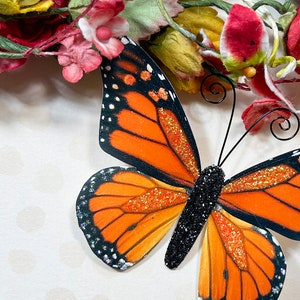 Papier Schmetterling Verzierungen | Schmetterling sterben Schnitte | Scrapbooking | Hochzeitsdekor | Haus & Party Dekor | Pumpkin Spice Monarch