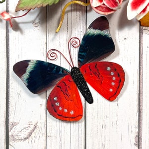 Paper Butterfly Embellishments Butterfly Die Cuts Scrapbooking Wedding Decor Home & Party Decor Lady in Red image 6