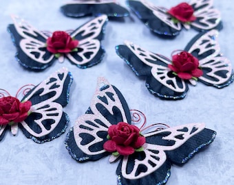 Paper Butterfly Embellishments | Valentine's Day Crafts | Butterfly Die Cuts | Double Layered Butterflies | Love Song