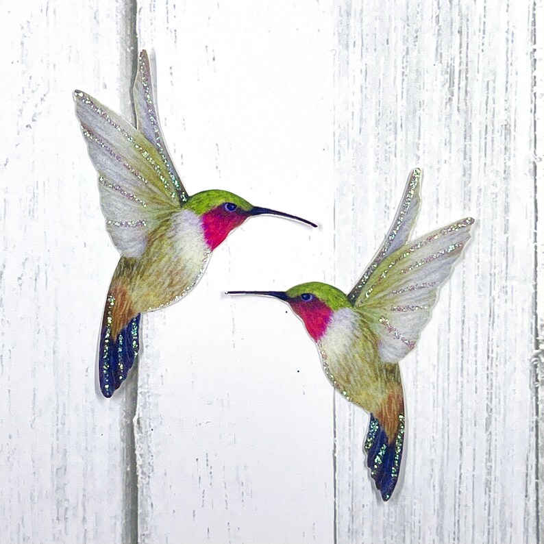 Paper Hummingbird Embellishments Hummingbird Die Cuts Scrapbooking Home & Party Decor Zephyr image 4