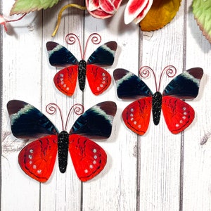 Paper Butterfly Embellishments Butterfly Die Cuts Scrapbooking Wedding Decor Home & Party Decor Lady in Red image 4