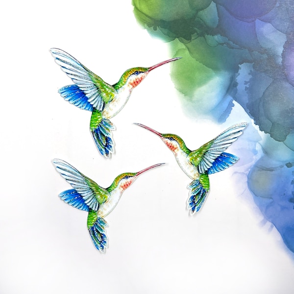Papier Kolibri Verzierungen | Kolibri Stanzformen | Scrapbooking | Haus & Party Dekor | Pfau