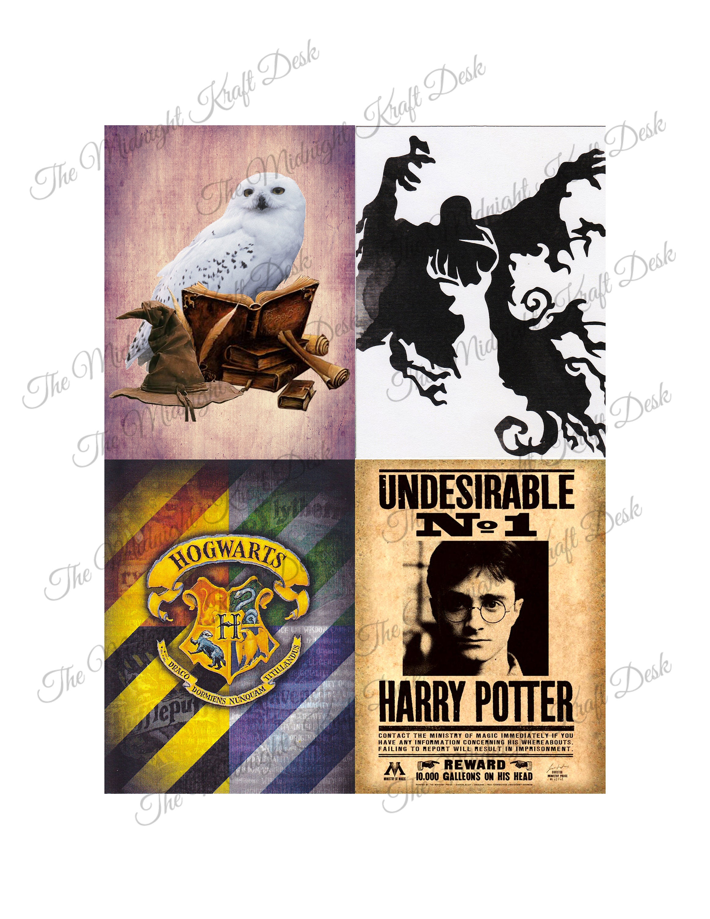 Harry Potter Printable Journal Cards Digital Download | Etsy