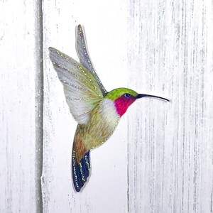 Paper Hummingbird Embellishments Hummingbird Die Cuts Scrapbooking Home & Party Decor Zephyr image 3
