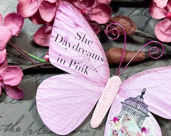 Paper Butterfly Embellishments | Butterfly Die Cuts | Scrapbooking | She Daydreams